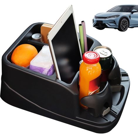 Organisateur de siège passager – Chariot de voiture , sac de rangement pour véhicule, poche latérale Organisateur de siège de voiture multi-poches avec sangle réglable et construction en tissu (1/5)