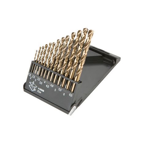 Brocas para metal HSS-Co de 1,5-6,5 mm, juego de 13