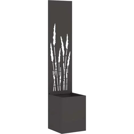 Paravent de jardin noir, 32 x 32 x 150 cm (1/5)
