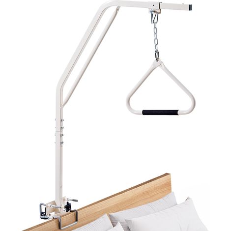 Potence de Lit, Barre Trapèze de Lit avec Pince, Chaîne Métallique, Capacité 113,4 kg, Aide à se Lever pour Personnes Âgées, Handicapées, Patients, Hôpital, Maison de Retraite, Soins à Domicile (1/5)