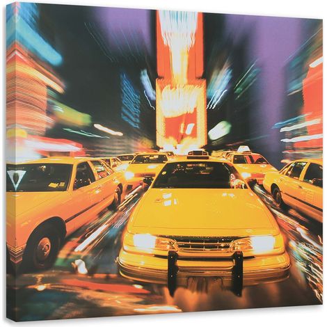 Tableau décoratif Taxi de la ville de New York 40x40 (1/5)