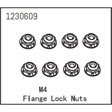 Flange Lock Nut M4