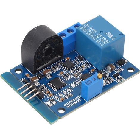 Wechselstromsensormodul, 5-A-Stromwandler, 5-V-Gleichstromrelais-Schutz, Überstromerkennung für Arduino-DIY-Projekte (1/5)
