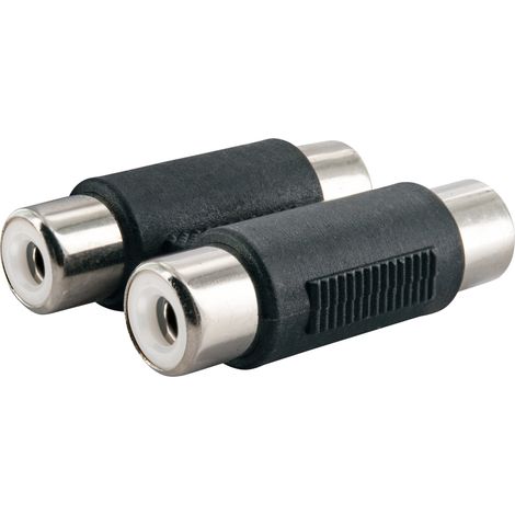 Schwaiger Audio Adapter CIK8220 533 Cinch schwarz / silber, 2x Cinch Buchse / 2x Cinch Buchse Kabel & Stecker (1/5)