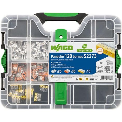 Wago Valigetta 120 terminali S2273 (80 x 2E + 30 x 3E + 10 x 5E) (1/2)