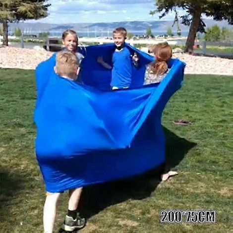 Widerstandsband für Training, Selbstvertrauensspiele und Teambuilding – Hohe Elastizität – CHUNCC-z4 Blau, Umfang: 200 x 75 cm (1/5)