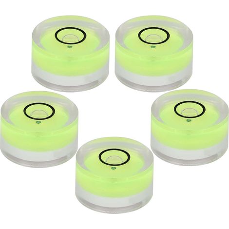 Lot de 5 mini niveaux à bulle ronds de 15 mm de diamètre pour balance. (1/5)