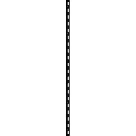 TrendLine Wandschiene 1-reihig schwarz 100 x 2,5 cm