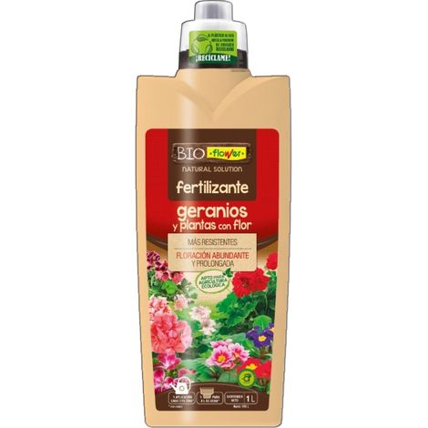 Concime Biologico per Gerani e Piante da Fiore 1 L