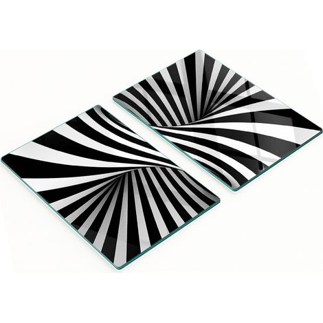 Tableaux en verre résistants et élégants avec un motif abstrait en spirale 2x40x52 cm (1/5)