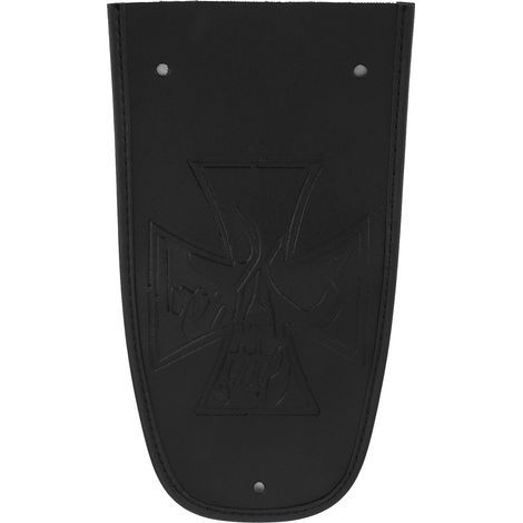 Motorrad-Hinterradkotflügel-Schutzhülle, dekoratives Kreuzmuster-Polster, passend für XL 883 1200 48, schwarz (1/5)