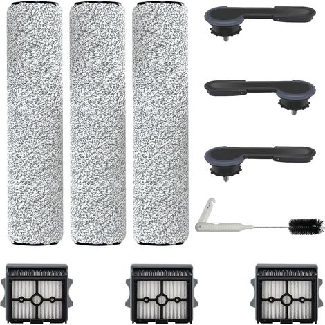 Accessoires pour Tineco Floor One Stretch S6/ S7 Stretch Ultra/Switch S6 Floor One Stretch i6/ i5 Stretch/ S9 Artist/ Switch S7 Stretch Détachées Nass Aspirateur,3 Serpillère à Rouleau et 3 Filtre (1/5)