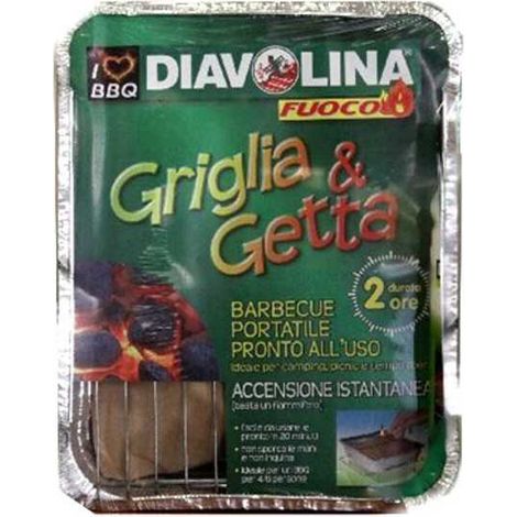Diavolina Giardino Griglia e Getta - Confezione 1 Pezzo -