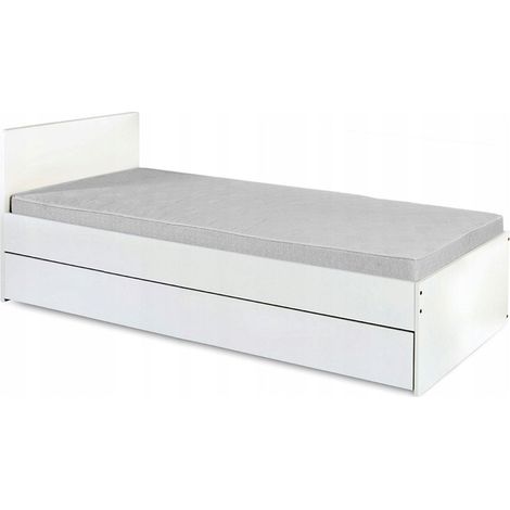 DALIA Lit adolescent enfant 90x200 avec tiroir Blanc (1/5)