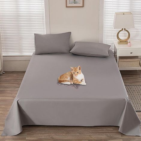 Couvre-lit imperméable respirant en microfibre brossée + TPU, double couvre-lit, anti-rayures, lavable, protection pour chiens, chats et enfants (200 x 230 cm) (1/5)