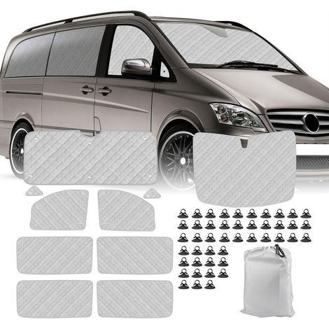 Thermomatte Fahrerhaus für Mercedes VITO III W447 LWB 2014-2022 Sonnenschutz Innen (1/5)