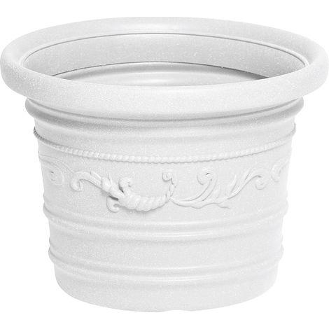 VASO TONDO FESTONATO PRESTIGE Col. Bianco Ø cm. 70