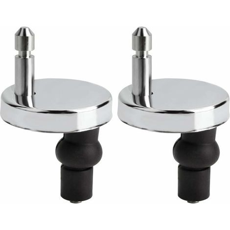 Charnière WC Abattant 50 mm – Lot de 2 Pièces Universelles avec Fixation Rapide, Compatible avec Tous Modèles d’Abattants
