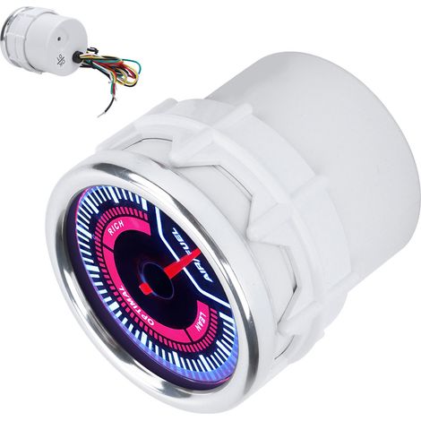 Jauge de rapport air/carburant 2 pouces avec affichage LED haute précision, universelle pour voitures, bateaux et motos 12 V (1/5)
