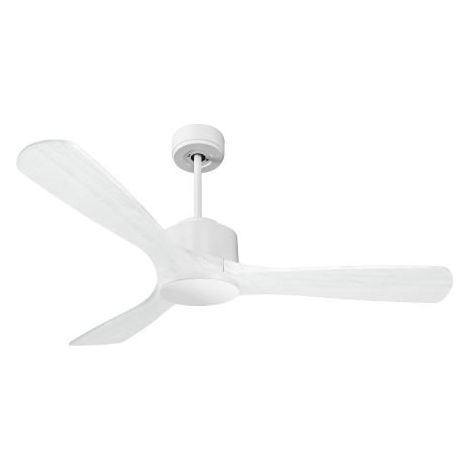 Modulo de KlassFan - Super destratificateur et ventilateur DC 132 cm Blanc pales bois blanc sans Lumière  25 à 40 m²