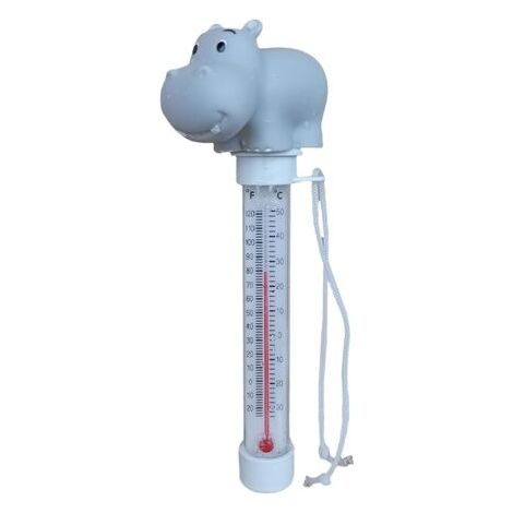 Thermometre Piscine, Flottante Avec Ficelle, Spa Piscine À Eau Sans Tubulaire FlottantFlottant Pool Avec Ficelle, Température D'eau De Style Animaux De Dessin Animé Extérieu Et Intérieurs 7x10x21CM (1/4)