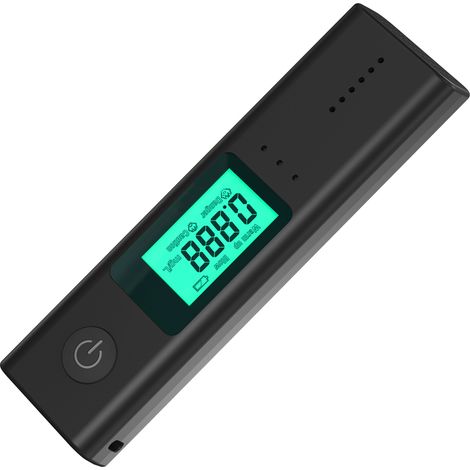 Éthylotest Portable Avec Alarme Sonore, Testeur D'Alcool À Affichage Numérique Tri-Color, Rechargeable USB Pour Voiture (1/5)