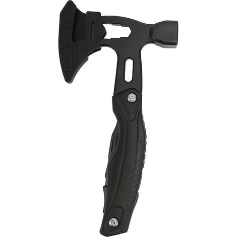 Hache-marteau multifonction : forte puissance de serrage, manche ergonomique, en acier inoxydable. Hachette multifonction pour le camping et les activités de plein air (1/5)