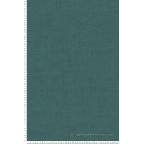 Papier peint intissé bleu canard Tapisserie texturée tendance pour chambre Papier peint uni pétrole idéal salon (1/3)