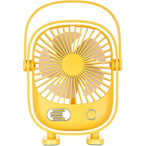Ventilateur de table personnel, mini, rechargeable par USB, durable, avec 3 vitesses (1/4)