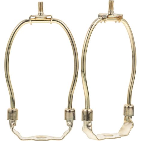 Support de Harpe en Fer Doré Facile à Installer Design Corne Unique Accessoires D'éclairage Polyvalents Lot de 2 Pièces pour Lampe de Table et Lampe à Pied pour Bricolage (1/5)