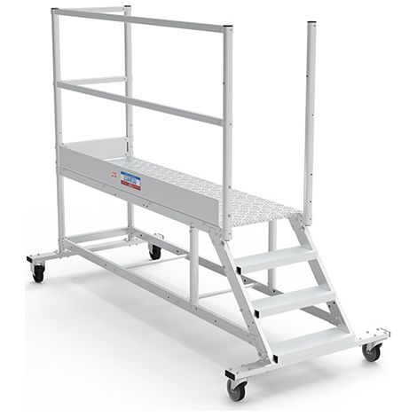 Plateforme roulante 5 marches - Hauteur max. de travail 3.00m - PTF205G-RS (1/5)