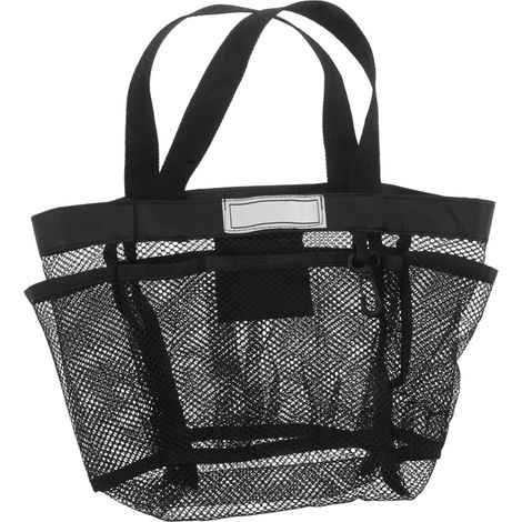 Hanging Mesh Toiletry Bag, 8 Compartments, Quick Drying, Lightweight Bag for Bathroom, Beach, and Student Residence (1/5)