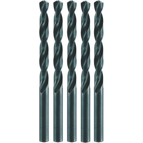 5 Forets HSS DIN 338 RN Pointe Fendue - Aciers, Fontes 118° D. 10.2 x Lt. 133 x Lu. 87 x Q. 10.2 mm x Z5xd - Diamwood (1/4)
