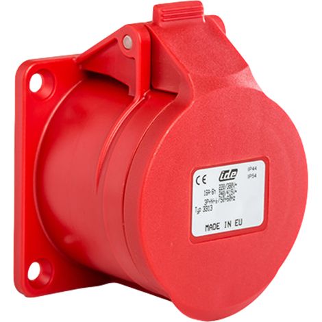 Prise droite femelle 3P+N+T 16A étanche IP44 à encastrer (1/6)