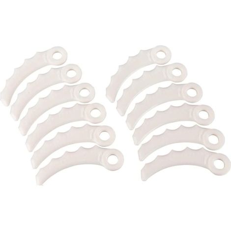Lot de 12/24/60 lames en plastique pour tondeuse à gazon 198426-9, lames de rechange en plastique (1/5)