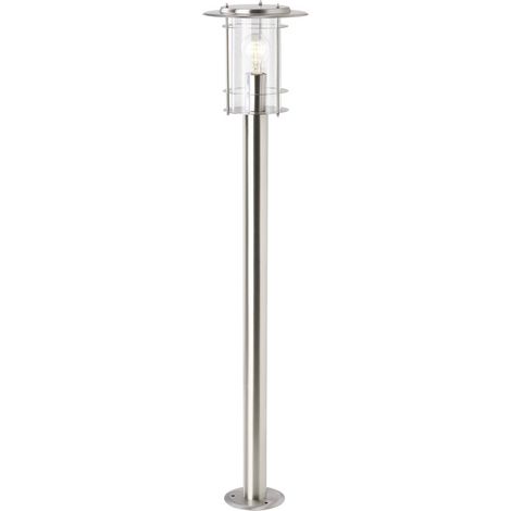BRILLIANT Lampe York Außenstandleuchte edelstahl 1x A60, E27, 40W, geeignet für Normallampen (nicht enthalten) IP-Schutzart: 44 - spritzwassergeschützt (1/3)