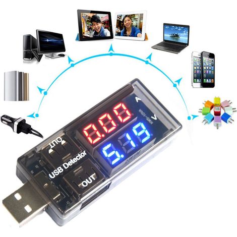 [Yuexinghui] Testeur de courant et de tension USB avec double affichage (1/5)