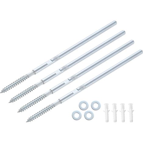 4 pcs Flottant Étagère Supports Métal Caché Étagère Soutien Supports 8 x 200mm Invisible Étagère Supports avec Vis pour Flottant Bois Étagères (1/5)