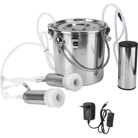 Machine à traire de vache électrique domestique 5L avec pompe d'aspiration directe (pour prise EU de vache) (1/5)