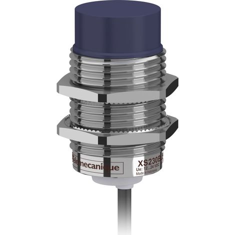 Xs230blpal2 Schneider Detecteur Inductif Cylindrique M30 12 24vdc Pnp No 3 Fils Non Noyable Cable 2m Telemecanique