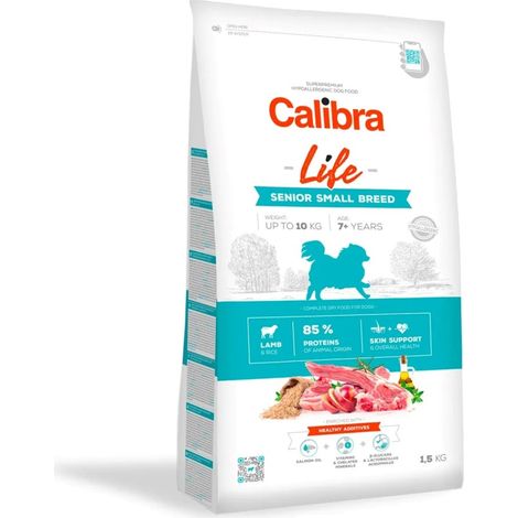 CALIBRA DOG life senior petite race agneau 1,5 kg