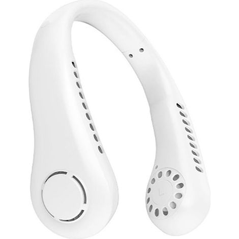 White Neck Fan,3 Modes USB Powered Personal Fan,Quiet Portable Fan for Travel,Sports and Office (1/5)