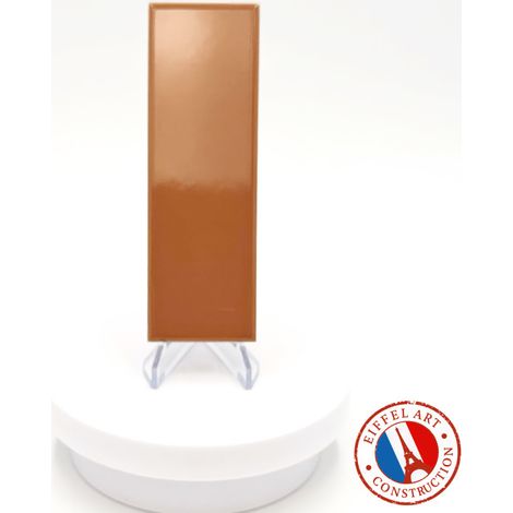 Aelle - Carrelage sol / mur briquette rectangulaire uni orange brillant 5X15 cm FÄRGBLOCK LUCIDO ARANCIO FGB109L - Vendu par boîte de 0,60 m² (1/5)
