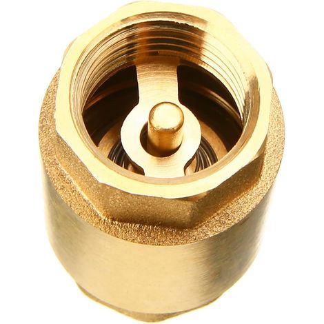 Clapet Anti-Retour - Laiton CW617N - Filetage BSP Femelle - Température -20 °C à 100 °C - Pour Pompe Fontaine Machine À Laver Jardin Cuve De Récupération D'Eau Pluviale - 1 Pièce (1/5)