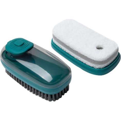 Brosse De Nettoyage Avec Distributeur De Savon - Pour Cuisine Salle De Bain Lavage Vaisselle Et Chaussures - 1 Pièce (1/5)