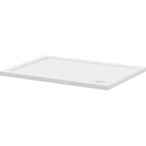 Pearlstone Slip Resistant 1100mm x 800mm x 40mm Rectangular Shower Tray (1/4)