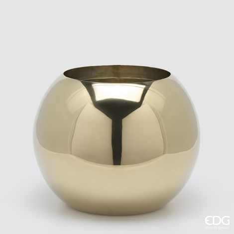 EDG Vaso Acciaio Sfera Oro H 30 (1/2)