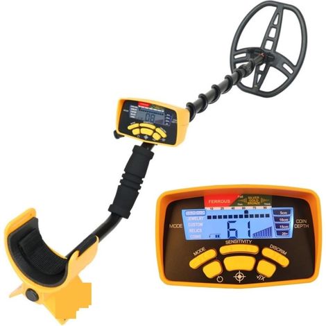 Détecteur de métaux pour adultes MD-6450 Détecteur de métaux souterrain Or Affichage numérique Lumière de secours LCD Digger Treasure Hunter Étanche professionnelle améliorée de plus grande p ( Color (1/5)