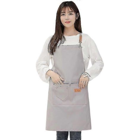 Barista, fleuriste, coiffeur, styliste capillaire, fleuriste, restaurant, bar, vêtements de travail, tablier en toile (gris)