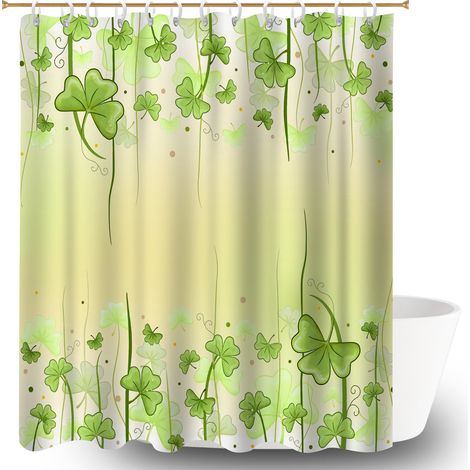 Voile de douche fluide en polyester 180x180 stylé polyester pour salle de bain pour éviter les moisissures dans une pièce humide (1/5)